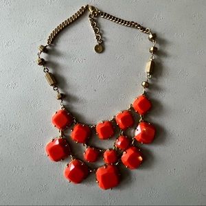 Stella & Dot Orange Statement Necklace